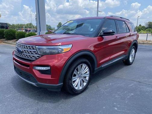 Red Metallic 2022 Ford Explorer Limited