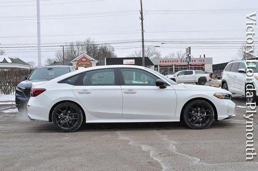 Platinum White Pearl 2026 Honda Civic Sport