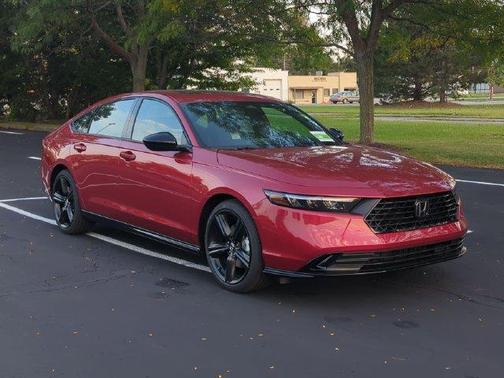 Radiant Red Metallic 2026 Honda Accord Hybrid Sport-L