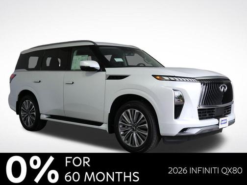 Radiant White 2026 INFINITI QX80 Luxe