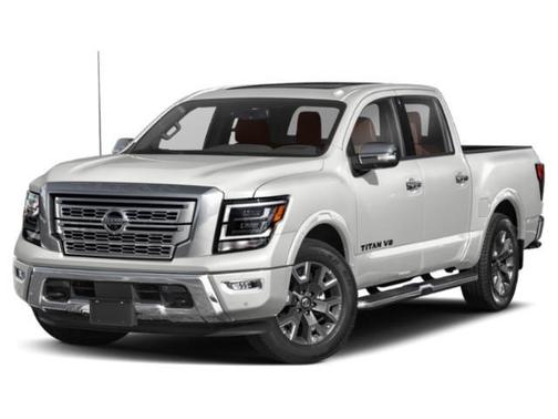 Gun Metallic 2021 Nissan Titan Platinum Reserve