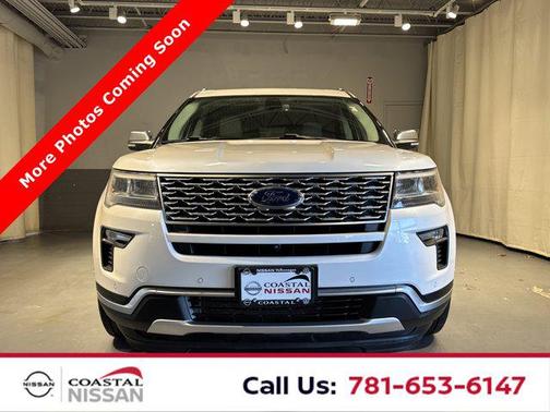 White Platinum Metallic Tri-Coat 2018 Ford Explorer Platinum
