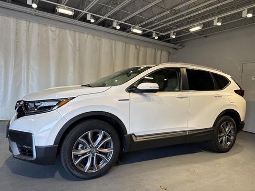 Platinum White Pearl 2021 Honda CR-V Hybrid Touring