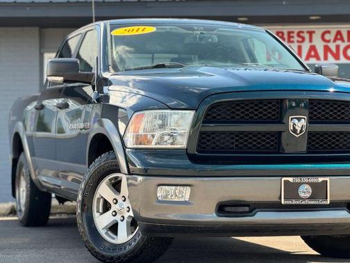 Green 2011 Dodge Ram 1500 SLT 5 1/2 FT