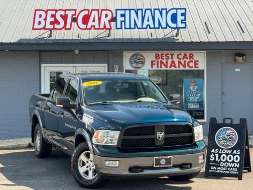 Green 2011 Dodge Ram 1500 SLT 5 1/2 FT