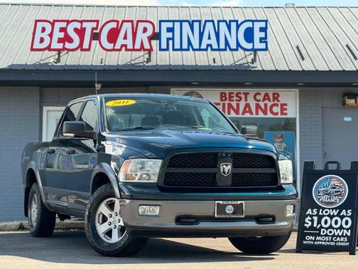 Green 2011 Dodge Ram 1500 SLT 5 1/2 FT