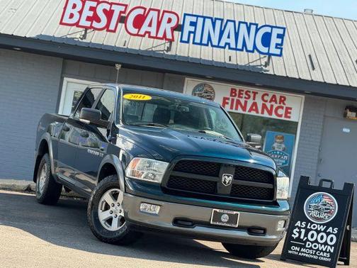 Green 2011 Dodge Ram 1500 SLT 5 1/2 FT