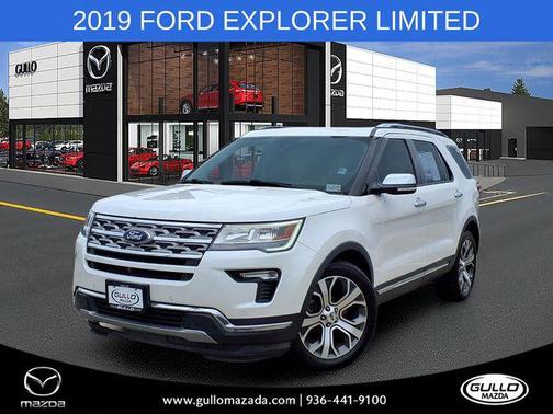 White Platinum 2019 Ford Explorer Limited
