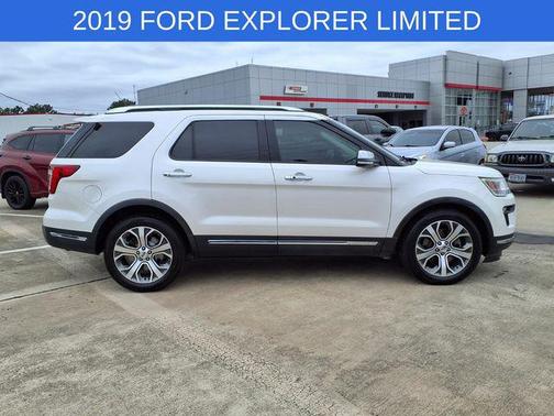 White Platinum 2019 Ford Explorer Limited