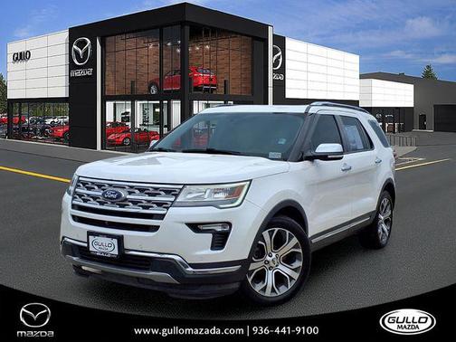 White Platinum 2019 Ford Explorer Limited