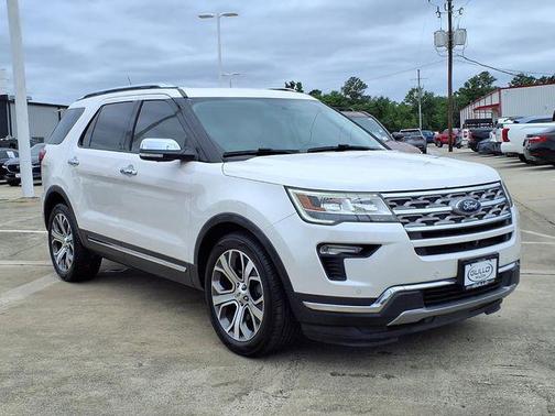 White Platinum 2019 Ford Explorer Limited