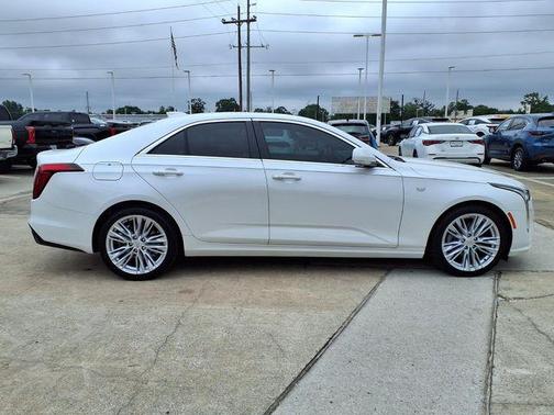 Crystal White Tricoat 2023 Cadillac CT4 Premium Luxury