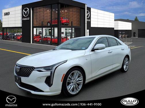 Crystal White Tricoat 2023 Cadillac CT4 Premium Luxury