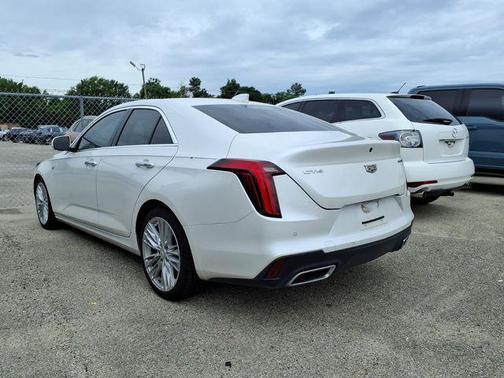 Crystal White Tricoat 2023 Cadillac CT4 Premium Luxury