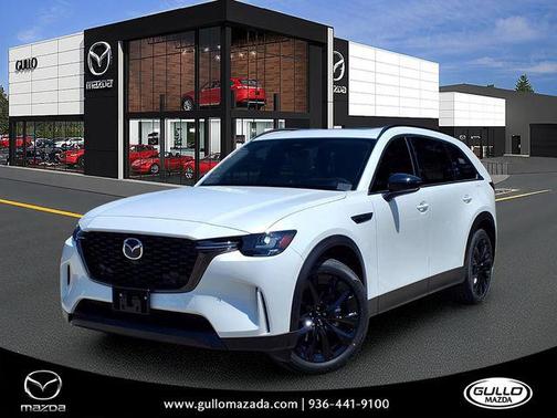 Rhodium White Premium 2026 Mazda CX-90 PHEV Premium Sport
