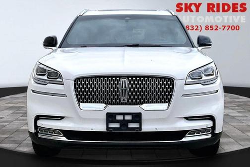 Pristine White Metallic Tri-Coat 2022 Lincoln Aviator Reserve