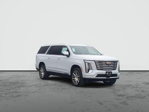 Vibrant White 2026 Cadillac Escalade ESV Platinum Luxury