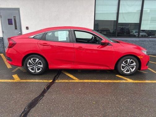 Red 2016 Honda Civic LX