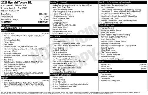 2022 Hyundai TUCSON SEL