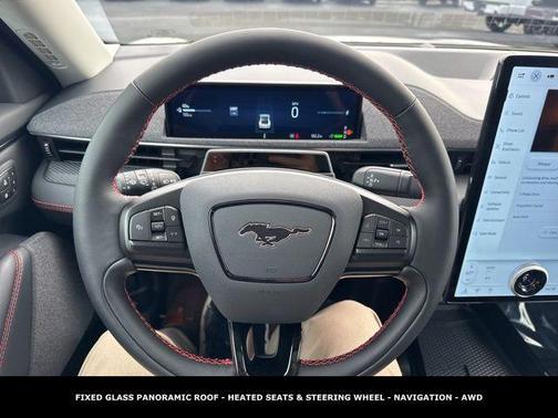 Star White Metallic Tri-Coat 2025 Ford Mustang Mach-E Premium