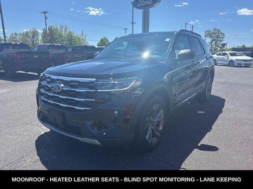 Agate Black Metallic 2025 Ford Explorer Active