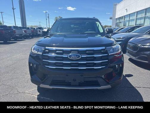 Agate Black Metallic 2025 Ford Explorer Active