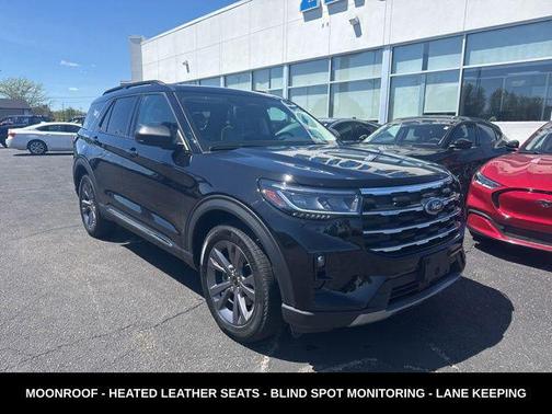 Agate Black Metallic 2025 Ford Explorer Active