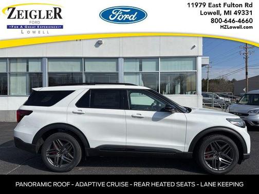 Star White Metallic Tri-Coat 2026 Ford Explorer ST