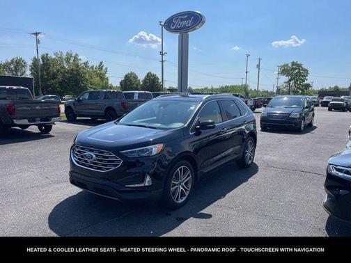 Agate Black Metallic 2024 Ford Edge Titanium