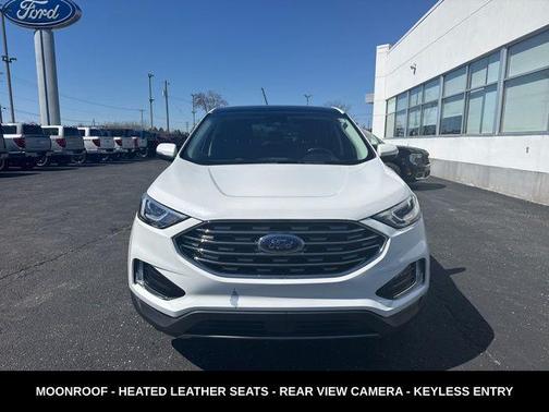 Star White Metallic Tri-Coat 2020 Ford Edge SEL