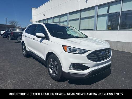 Star White Metallic Tri-Coat 2020 Ford Edge SEL