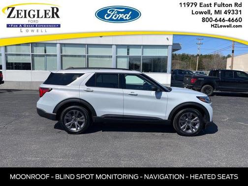 Space White Metallic 2026 Ford Explorer Active