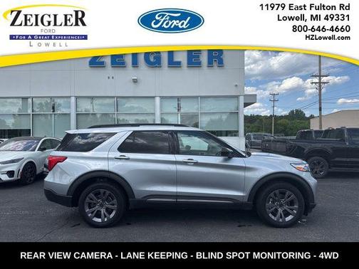 Iconic Silver Metallic 2022 Ford Explorer XLT