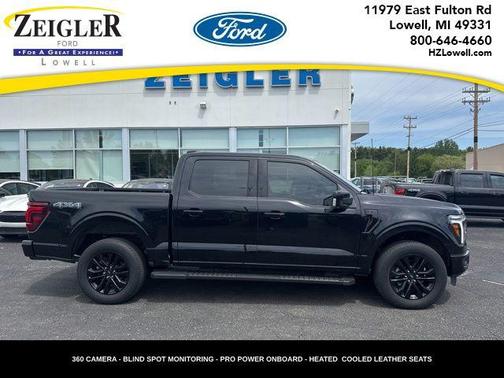 Agate Black Metallic 2025 Ford F-150 Lariat