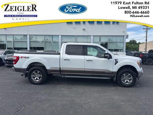 Star White Metallic Tri-Coat 2021 Ford F-150 Lariat