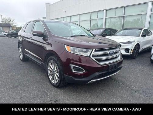 Burgundy Velvet Metallic Tinted Clearcoat 2017 Ford Edge Titanium