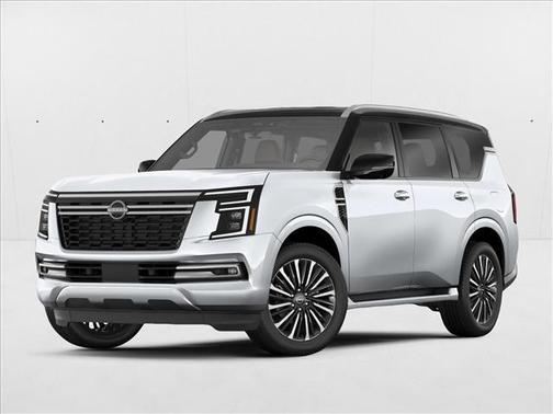 Everest White Pearl Tricoat/Super Black 2025 Nissan Armada Platinum Reserve 4WD