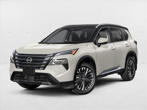 Champagne Silver Metallic/Super Black 2026 Nissan Rogue Platinum