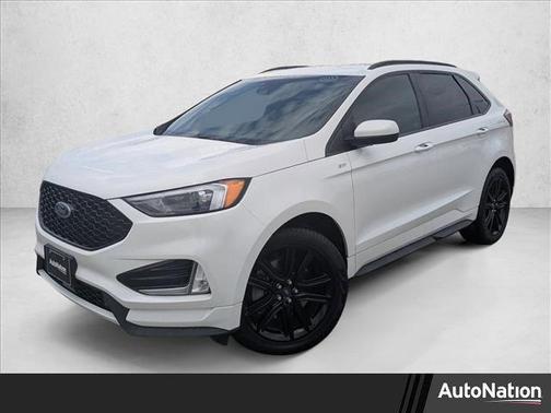 Star White Metallic Tri-Coat 2021 Ford Edge ST Line
