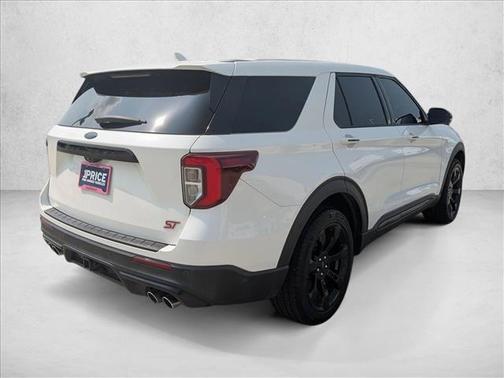 Star White Metallic Tri-Coat 2021 Ford Explorer ST