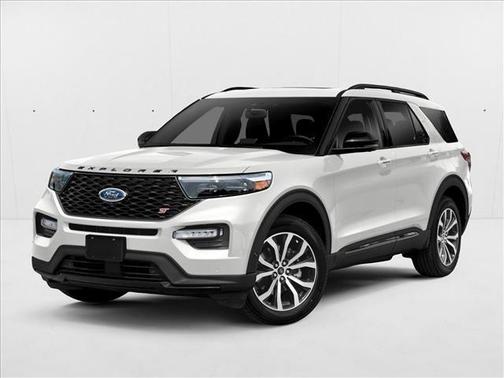 Star White Metallic Tri-Coat 2021 Ford Explorer ST