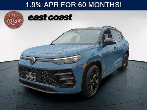 Monterey Blue W/Deep Black Roof 2026 Volkswagen Tiguan 2.0T SE R-Line Black