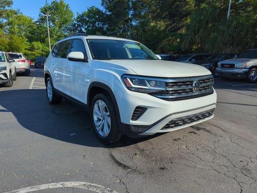 Pure White 2023 Volkswagen Atlas 3.6L SE w/Technology