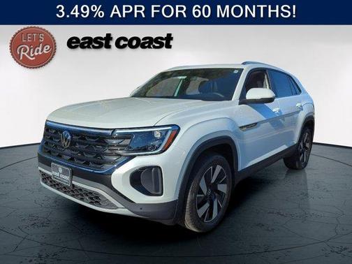 Opal White Pearl 2026 Volkswagen Atlas Cross Sport 2.0T SE W/TECHNOLOGY