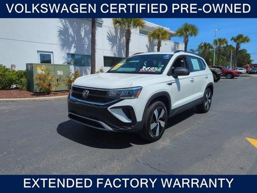 Pure White 2024 Volkswagen Taos 1.5T S
