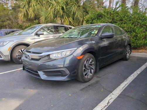 White Orchid Pearl 2018 Honda Civic EX