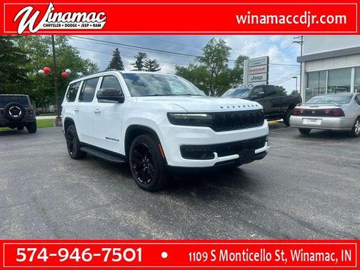 Bright White Clearcoat 2023 Jeep Wagoneer Series II Carbide 4x4