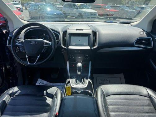 White Platinum Metallic Tri-Coat 2016 Ford Edge SEL