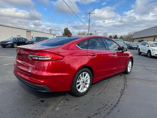 Rapid Red Metallic Tinted Clearcoat 2020 Ford Fusion Hybrid SEL