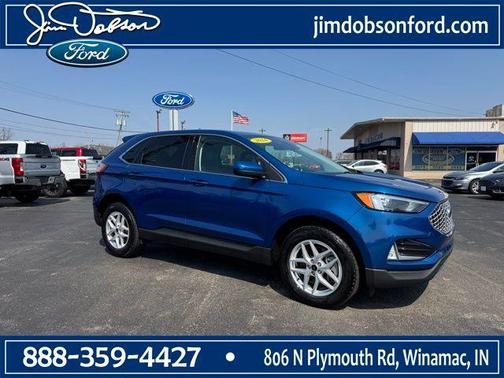 Atlas Blue Metallic 2024 Ford Edge SEL